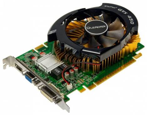 Видеокарта Leadtek GeForce GTS 450 (783МГц, GDDR3 1024Мб 1300МГц 128 бит)