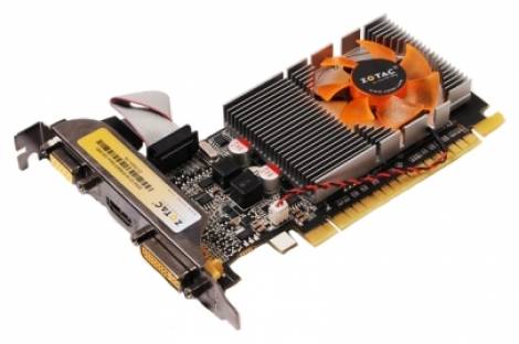 Видеокарта ZOTAC GeForce GT 520 (810МГц, GDDR3 2048Мб 1066МГц 64 бит)